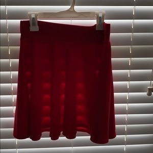 Red skater skirt, worn once